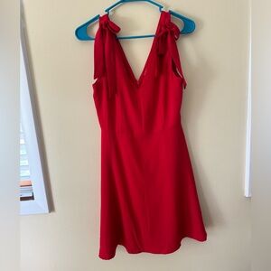 Red altar’d state dress